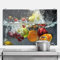 K&L Wall Art Herd Spritzschutz Küche Glasbild Küchenrückwand Glas Motiv Obst 60x40cm mit Klemmbefestigung Edelstahl