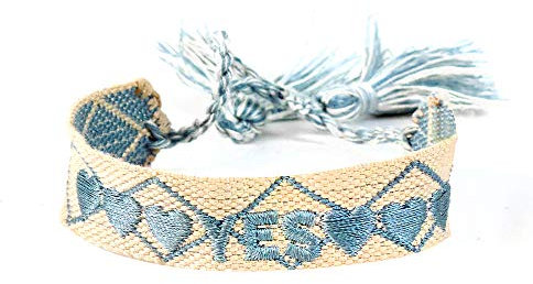 shopandmarry Armband YES in hellblau