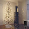 HiLight LED Weihnachtsbaum 220 cm braun - mit 392 warmweißen LEDs und Schneedeko - Christbaum/Tannenbaum für Außenbereich geeignet - Zweige und Äste biegsam - inkl. Metallständer