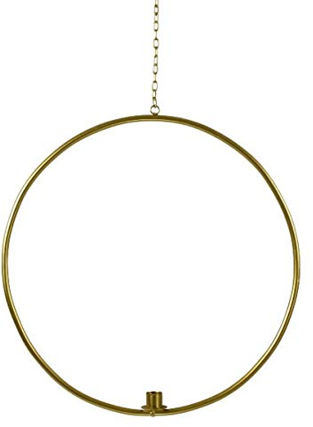 Metallring hängend Gold Kerzen Halter Ständer Stab Deko Weihnachten Aufhänger