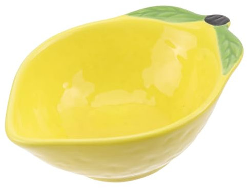 Cabilock Zitronenförmige Schüssel Wassermelonenteller Schüsseln Sauce Gewürz Gericht Nudelschalen Chip-Salsa-schüssel Gewürzplatte Zitronen Schälchen Kleine Keramikschalen Sojabohne Sushi