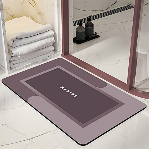 Lifup Tappeto da Bagno, Tappetino Assorbente, Tappetino da Bagno in Farina Fossile per Pavimento del Bagno, Vasca da Bagno, Porta Della Doccia 60 x 90 cm