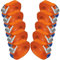 Zurrgurt Spanngurt Befestigungsgurt Klemmverschluss Befestigungsriemen orange - belastbar bis 250 kg DIN EN 12195-2, 10er Pack 2.5 cm x 2.5 m