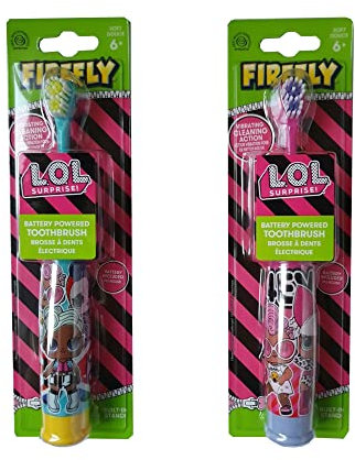 2 Pcs Lol Surprese Electric Kids Toothbrush Soft Round End Bristles