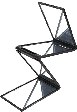 4-teiliger Erweiterbarer Spiegel 360-Grad-Handheld-Desktop-tragbarer Faltbarer Schminkspiegel für die Haarschneide-Styling-Pflege