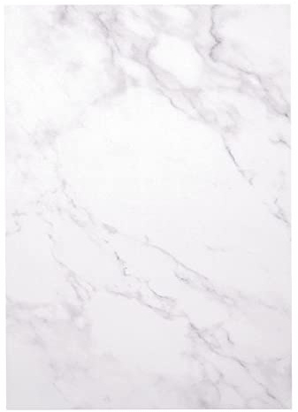 Florence Marble Cardstock - 50 Sheets - A4 - Certificate Paper - White - Parchment Paper for Writing and Craft - 200 GSM - Marble Coloured Card for Scrapbooking, Greeting Cards and Crafts