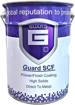 Guard SCF Shipping Container Metal Paint & Skip Paint Direct To Metal 100s Of Colours Matt Finish - 5 Litres (Black)