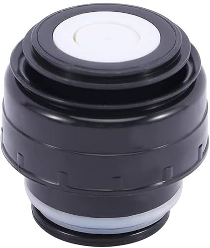 Universal Travel Outdoor 4.5 Cm Drinkware Thermose Accessories Vacuum Flasks Lid Cup Lid Thermos Cover(5.2Cm Black White), M, other gemstones