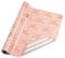 Holijolly Reversible Geburtstagspapier Rolle Happy Birthday Beschriftung Streifen Design mit Metallic Folie in Pink mit 43.2 cm X 10 m (46.45 sq.ft.)