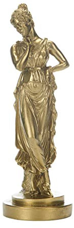 BEAUTIFUL GREEK STATUES Persephone Göttin der Unterwelt Frühlingsblumen & Vegetation Statue Bronze Ton 17,8 cm