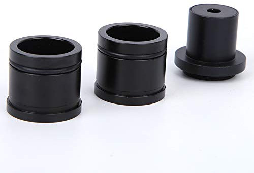 Yunseity Microscope Adapter, C-Mount 30mm & 30.5mm Adapter Rings, Black Metal, For Biological Microscope with 23.2mm Outer Diameter