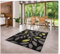MDEKOR Teppich für Wohnzimmer Schlazimmer Esszimmer 120x170 Schwarz ÖKO-TEX Kurzflor Wohnzimmerteppich
