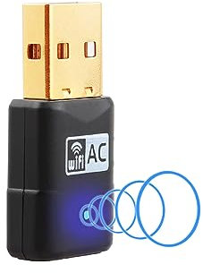 600Mbps USB WiFi Dongle for PC Mini, Dual Band 5GHz 2.4GHz USB WiFi Adapter for PC, Extended Range High Gain WiFi USB Adapter for PC/Desktop/Laptop, Powerful PC Wifi Adapter for Windows 7,8,10,11,XP