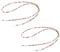 DaiUni Brillenhalter Riemen Brillen Kette Halskette, Brillenkette Perlen, Lesebrillenbänder Halsband, Anti-Rutsch für Brillenzubehör, 2 Stück