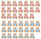 OUDQFCJ Adesivi Baby Shower Genere Rivelare Adesivi Gender Reveal Party Genere Rivelare Etichette Team Boy Team Girl Decorazione per Festa Battesimo