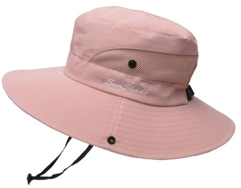 GLSAYZU Gipfelfreund Sonnenhut Damen, Sonnenhut Damen Faltbar Uv Schutz, Gipfelfreund Sonnenhut Pferdeschwanz (DE/NL/SE/PL, Alphanumerisch, Einheitsgröße, Pink)