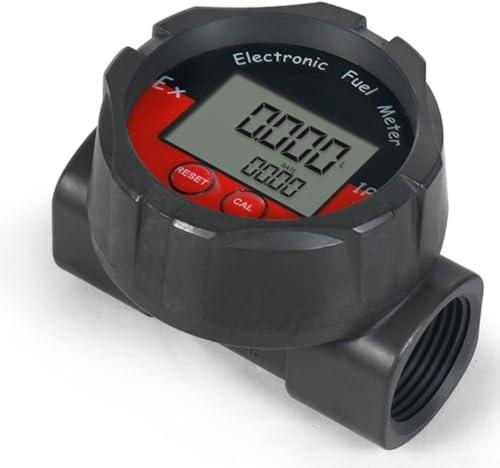 Turbinenzähler, 1 Zoll Wasserzähler 10-120L/min NPT Digitaler Kraftstoffzähler, Digitaler Diesel-Heizölturbinen-Elektronischer Zähler