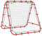 HOMCOM Rebounder für Fußball, verstellbar Prellwand mit 5 Winkelpositionen und Rückprallwand Netz, 100 x 95cm Kickback Tor Fußballtor für Jugendliche, Rückprallwand für Handball Training, Rot