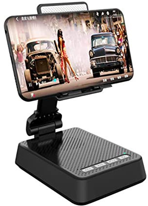 Wireless Bluetooth Speaker, Portable Loudbox with Phone Holder Mini Subwoofer, HIFI Sound Quality Voice Call,Fits for Outdoor Live Streaming, for Iphone Samsung Xiaomi.