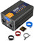Starkbaer UPS 3000W Wechselrichter Reiner Sinus 12V auf 230V Spannungswandler, mit Netzvorrangschaltung und USV Funktion, 30A-Ladefunktion, 2 EU-Steckdosen, 5-M-Fernbedienung und LCD-Bildschirm