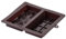 Zenker 43581 Double moule à chocolat de Dubaï en silicone, Moule à tablette de chocolat profond, Moule à chocolat profond, Moule à chocolat super profond, Silicone, Marron, 19 x 22,5 cm