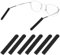 Bewudy 3 Paar Silikon Brillenbügel überzug, Antirutsch Brillen Ohrpolster Weich Elastische Brillenhalter Universal Brille Rutschstopp für Sonnenbrille Lesebrillen Brillen (Schwarz)
