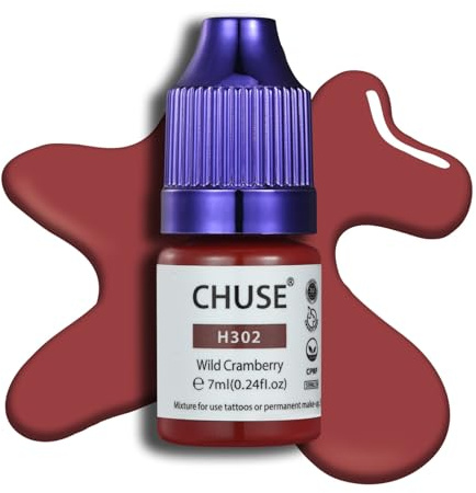 CHUSE PMU Hybrid Liquid Lips Pigments Shades 6.8 g/7ml (H302 Wild Cramberry)