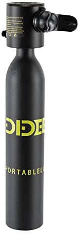 DWIKRYT Mini Tauchflasche,0.5L Sauerstoffflasche Taucherflasche Tauchausrüstung 5-10 Minuten mit Leuchtendes Wasserdichtes Druckmessgerät und Gurt für Urlaubstauchen, Ozeanrettung, Tauchübungen