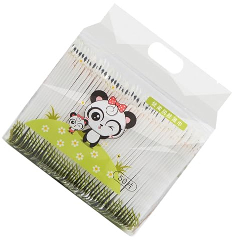 RASTKY Mini Portable Single Wet Wipes, 50Pcs Gentle Facial Wipes, Non Woven Material, On-the-Go (Panda Meimei 50 tablets pack)