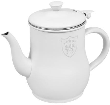 Generic Recipiente Aceite Usado Cocina de Acero Inoxidable 400Ml con Tapa y Colador Extraíble para Evitar Derrames y Mantener la Mesa Limpia