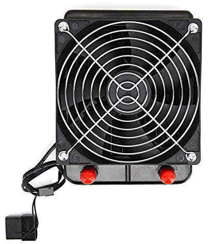 Picysa CPU Cooler Fast Heat Dissipation Water Cooled Radiater for Computer and Air Conditioner 120mm ABS Metal 10 Tubes