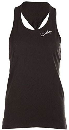 WINSHAPE Damen Ultra Leichtes Modal-tanktop Mct001 Dance Style, Fitness Freizeit Sport Yoga Workout Tanktop, Schwarz, XXL EU