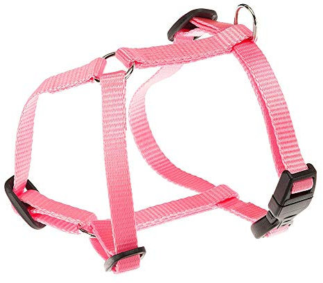 Ferplast Hundegeschirr Kleine Hunde Champion S, Katzengeschirr an 3 Punkten verstellbar, einfach zu tragen, Brustumfang 30–46 cm. Rose