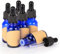 stonylab 15 ml (0,5 oz) 6er-Pack Glas Tropfflasche, Blau Leere Glasflasche mit Kegelförmigem Glastropfer, Innenstöpsel und Etikett für Ätherische Öle, Aromatherapie-Düfte