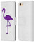 Head Case Designs Officially Licensed PLdesign Purple Sparkly Flamingo Leather Wallet Case Compatible With Apple iPhone 6 / iPhone 6s