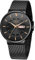 LIGE Uhr Herren | Wasserdicht Edelstahl Vintage Analog Armbanduhren Business Quarz Schwarz Edelstahlband Herrenuhr Datumsanzeige Klassisch Einfach Watches for Men - Geschenk für Männer,Schwarz
