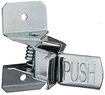 Home Smart 2 x Spring Loaded Wall Mounted Tool Clips, Storage for Garages, Sheds & Work Tools