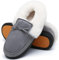 Mishansha Warme Hausschuhe Damen Winter Plüsch Pantoffeln Memory Foam Slippers Rauchgrau,Gr.42 EU