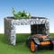 bellissa - Große Gabionen Mähroboter-Garage Durchfahrbar - 97299 - Bepflanzbare Rasenmäher-Garage mit Pflanzschale 85x95x53 cm