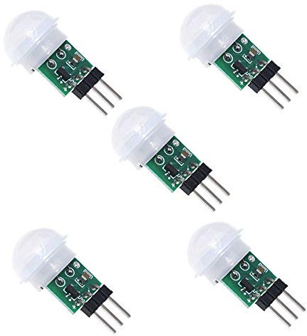 ZkeeShop 5Pcs AM312 IR Sensor Mini Pyroelectric PIR Human Sensor Module PIR Infrared IR Sensor Body Manual Motion Infrared IR Detector