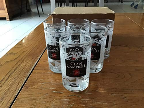 Clan LOT DE 6 VERRES À WHISKY CAMPBELL BABY NEUF