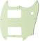Musiclily Pro 9 Löcher Round Corner HH Pickguard 2 Humbuckers Schlagbrett für Squier Bullet Series Mustang E-Gitarre, 3-lagig Mint Green