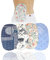 Couvertures de sacs de colostomie - Set de sacs de vêtements de soutien à l'ostomie avec ouverture ronde de 3 pour soins de la stomie d'ileostomie, tissu doux et respirant, 4 PC