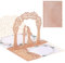 AIYONG Karte zum Valentinstag, Pop-Up Karte Hochzeits, 3D Karte, Weihnachten Hochzeitskarte, Pop Up 3D Karte Grußkarte mit Umschlag, Rosa Valentinstag Karte, Hochzeitsgeschenk, Hochzeitseinladung