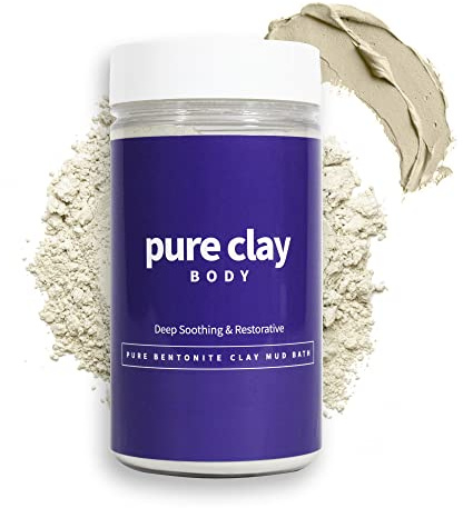 PURE CLAY Bentonite Detox Bath Soak, Calcium Montmorillonite Mud