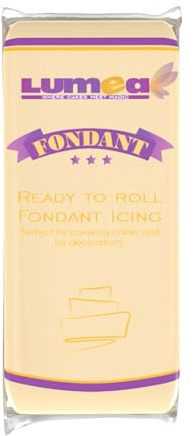 Dekozauber24 Fondant Icing 1kg, for cakes and figurines, gluten free, ready to roll, edible cake decorations (Ivory)