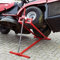 Elevador manual para tractores cortacésped, tractor, cortacésped, quad, 400 kg, color rojo