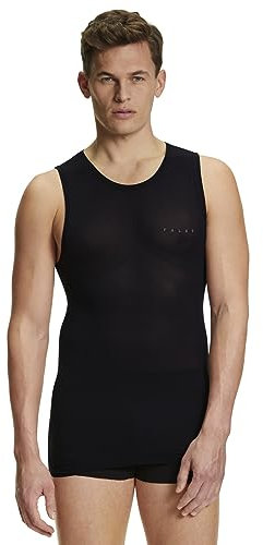 FALKE Herren Baselayer-Shirt Ultralight Cool M S/l Sh Funktionsmaterial schnelltrocknend 1 Stück, Schwarz Black 3000, XL