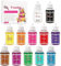 Colorantes Alimentarios,12 Colores x 10 ML Colorante Alimentario Vibrante de Grado Alimenticio,Líquido Concentrado para Decoración de Pasteles,Pasteles,Huevos de Pascua,Repostería,Galletas,Fondant
