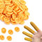 SKYPRO 100pcs Latex Finger Cots Protective Fingertips Gloves Rubber Industrial Fingerstall Sleeves (Yellow)